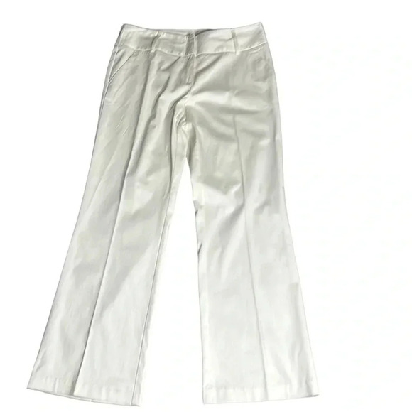 New York & Co pants ,white thicker classic straight, size 8 P  and sz  6P & 10P, - Picture 1 of 16